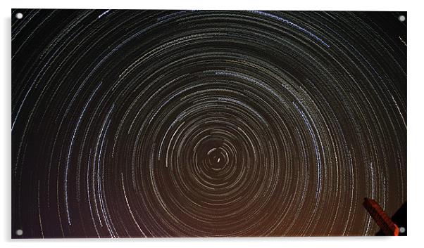 Star trails Acrylic by robert chadwick