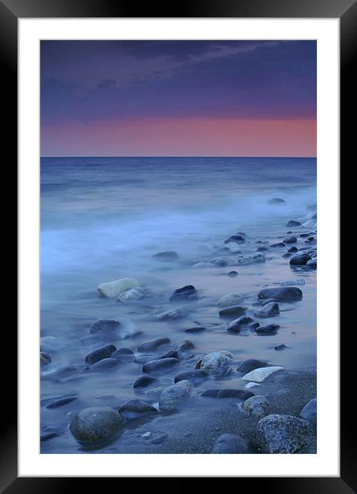 Blue stones Framed Mounted Print by Guido Montañes