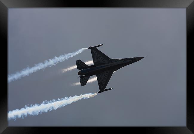Belgian Air Component F-16 Framed Print by Gail Johnson