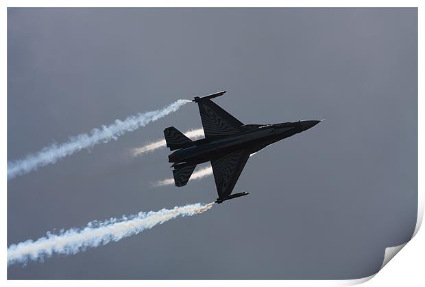 Belgian Air Component F-16 Print by Gail Johnson