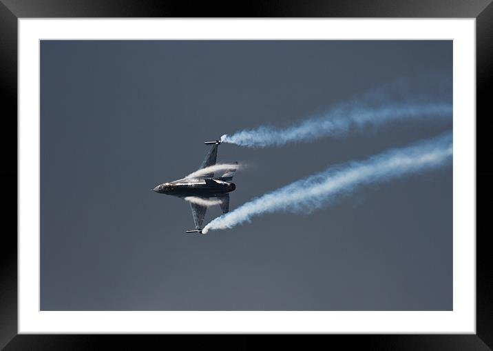 Belgian Air Component F-16 Framed Mounted Print by Gail Johnson