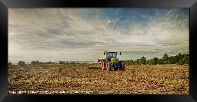 AFTER THE HARVEST Framed Print by Rob Toombs