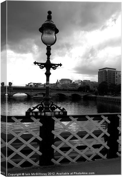 South Portland Street Bridge Canvas Print by Iain McGillivray