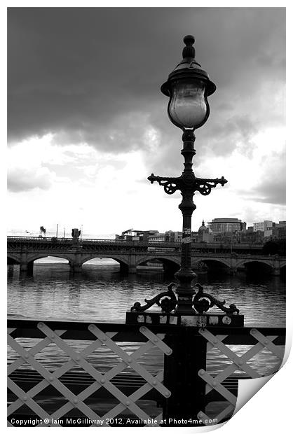 South Portland Street Bridge Print by Iain McGillivray