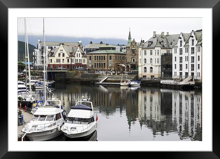 Alesund Framed Mounted Print by Cristian Mihaila