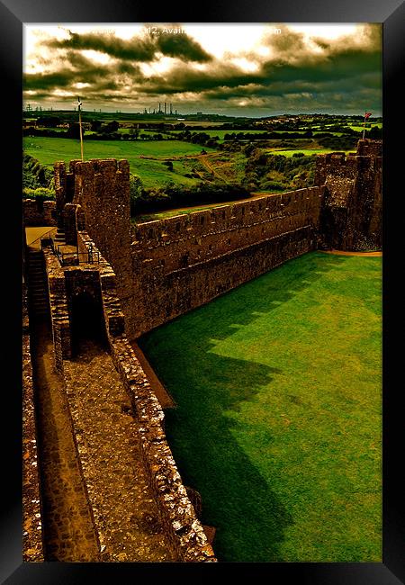 Pembroke Castle, Wales Framed Print by David Martin
