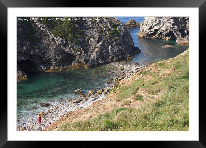 The Stairhole Lulworth Cove Framed Mounted Print by Nicola Clark