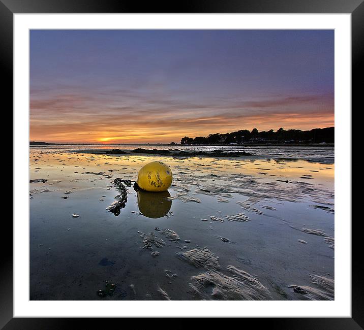 Tide out at Sunset Framed Mounted Print by Jennie Franklin
