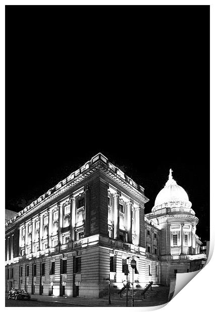 Mitchell Library at Night Print by Iain Monteith