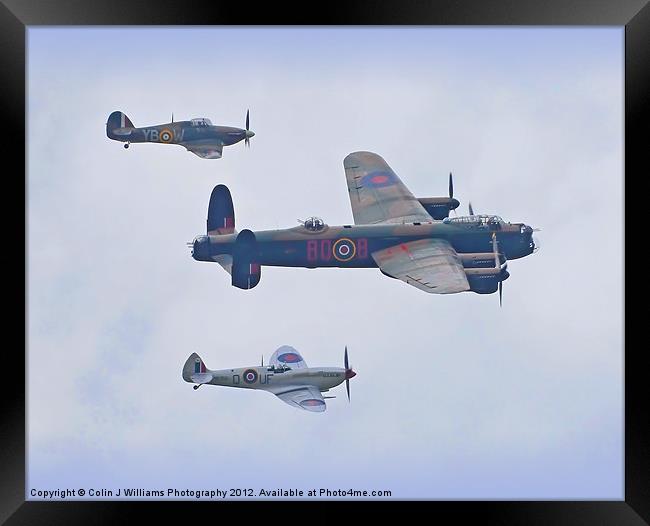 BBMF Over Shoreham Framed Print by Colin Williams Photography