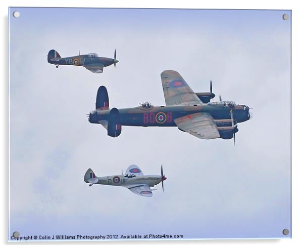 BBMF Over Shoreham Acrylic by Colin Williams Photography