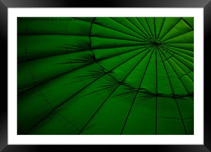 Hot Air Balloon Framed Mounted Print by Zoe Ferrie