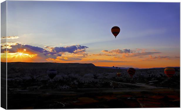 Daybreak over Cappadocia Canvas Print by Arfabita  