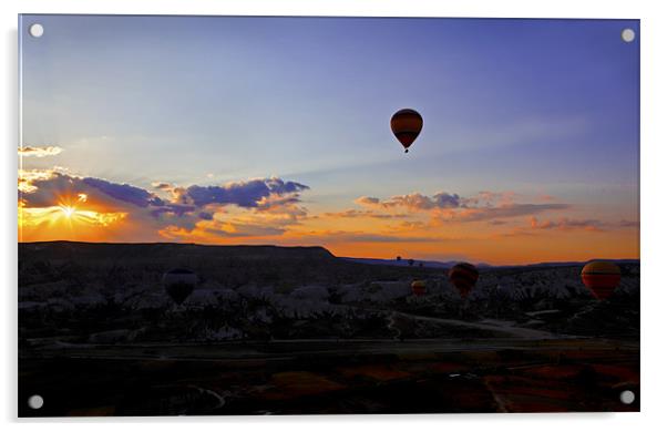 Daybreak over Cappadocia Acrylic by Arfabita  