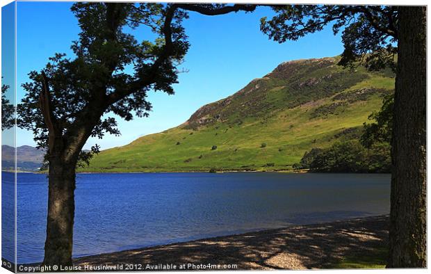 Rannerdale Knotts and Crummock Water Canvas Print by Louise Heusinkveld