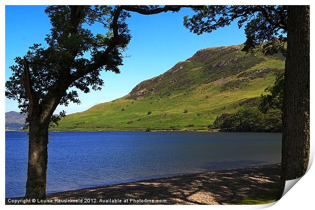 Rannerdale Knotts and Crummock Water Print by Louise Heusinkveld