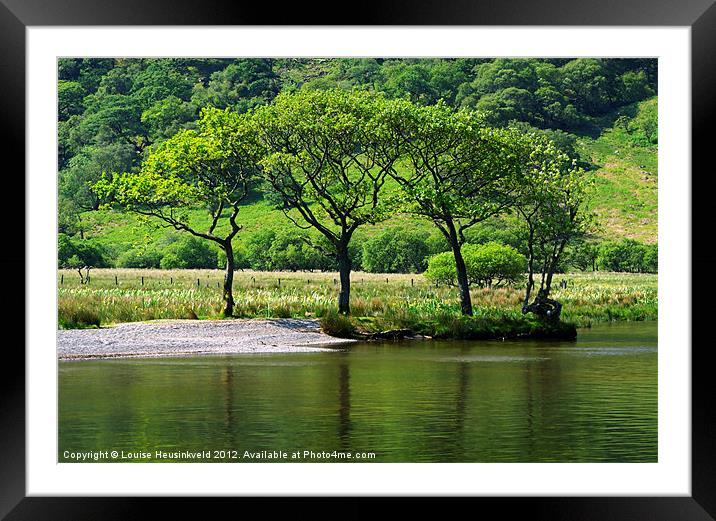 Crummock Water Framed Mounted Print by Louise Heusinkveld