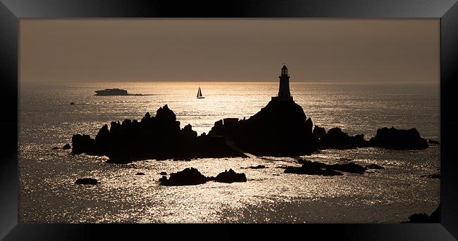 Corbiere Lighthouse Framed Print by Gail Johnson