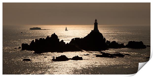 Corbiere Lighthouse Print by Gail Johnson