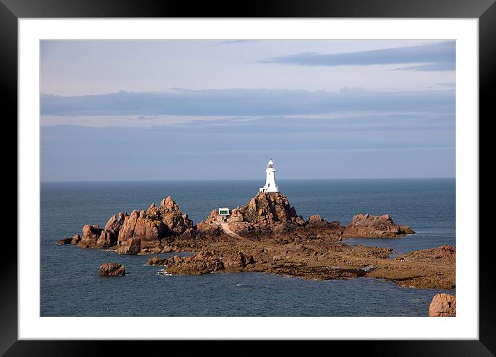 Corbiere Lighthouse Framed Mounted Print by Gail Johnson