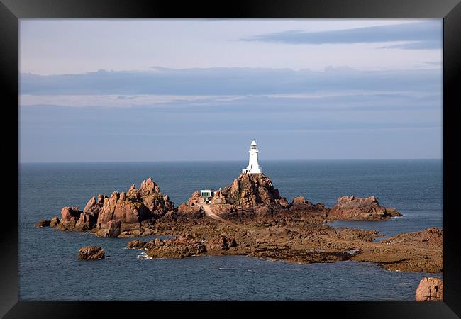 Corbiere Lighthouse Framed Print by Gail Johnson