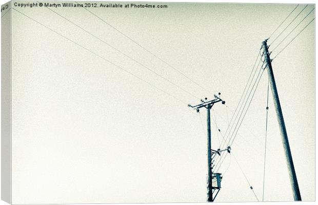 Power Lines Canvas Print by Martyn Williams