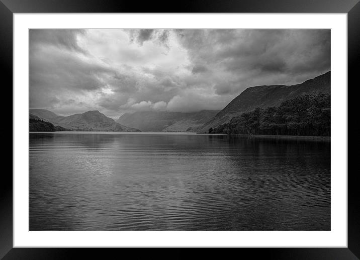 Lake District,Crummock Water. Framed Mounted Print by Kleve 
