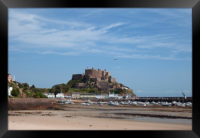 Mont Orgueil Castle Framed Print by Gail Johnson