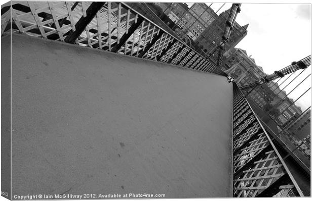 South Portland Street Bridge Canvas Print by Iain McGillivray