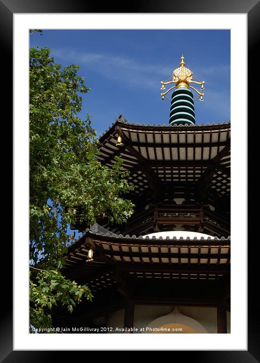 Peace Pagoda Framed Mounted Print by Iain McGillivray
