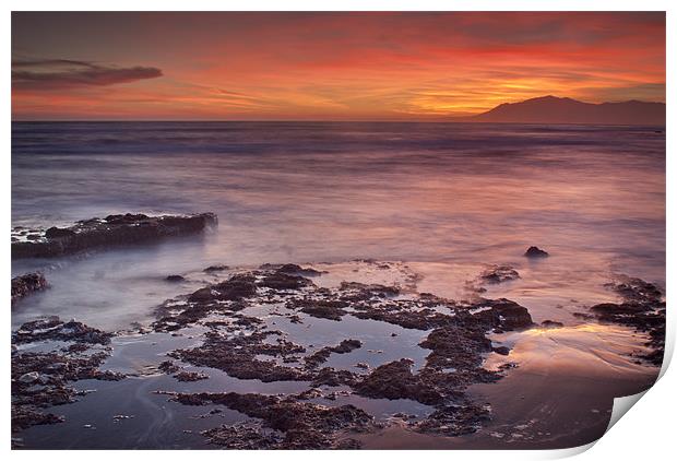 SUNSET IN MARBELLA Print by Guido Montañes