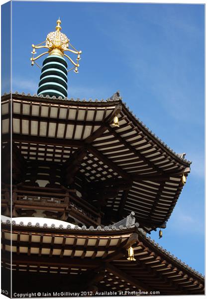 Peace Pagoda Canvas Print by Iain McGillivray