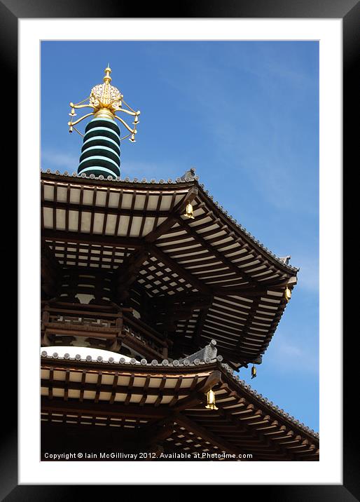 Peace Pagoda Framed Mounted Print by Iain McGillivray