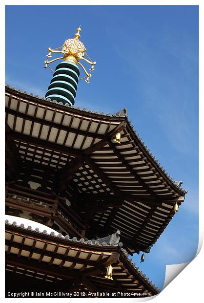 Peace Pagoda Print by Iain McGillivray