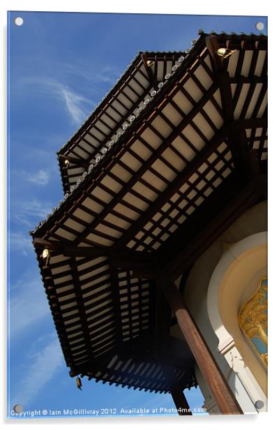 Peace Pagoda Acrylic by Iain McGillivray