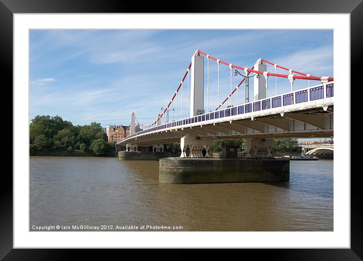Chelsea Bridge Framed Mounted Print by Iain McGillivray