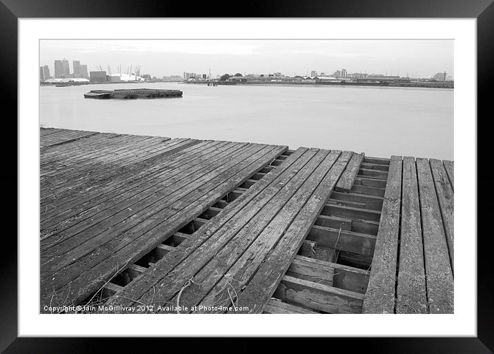 Derelict Pier Framed Mounted Print by Iain McGillivray