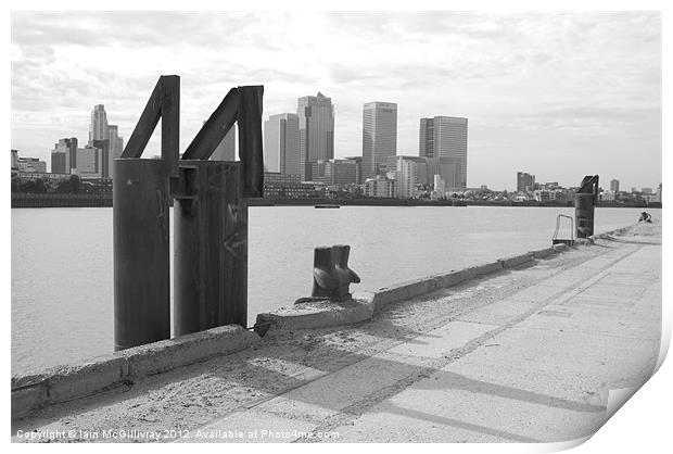 Docklands Skyline Print by Iain McGillivray