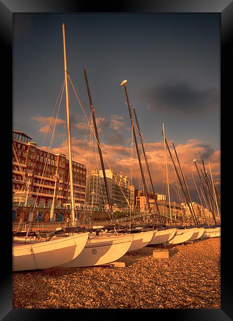 Brighton Boats Framed Print by Dean Messenger