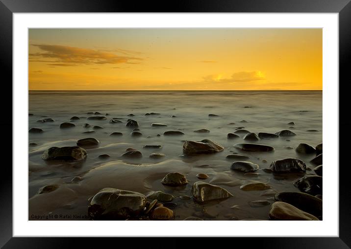 St. Bees sunset Framed Mounted Print by R K Photography