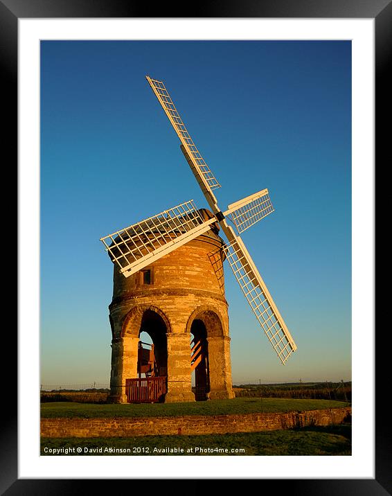 CHESTERTON WINDMILL Framed Mounted Print by David Atkinson