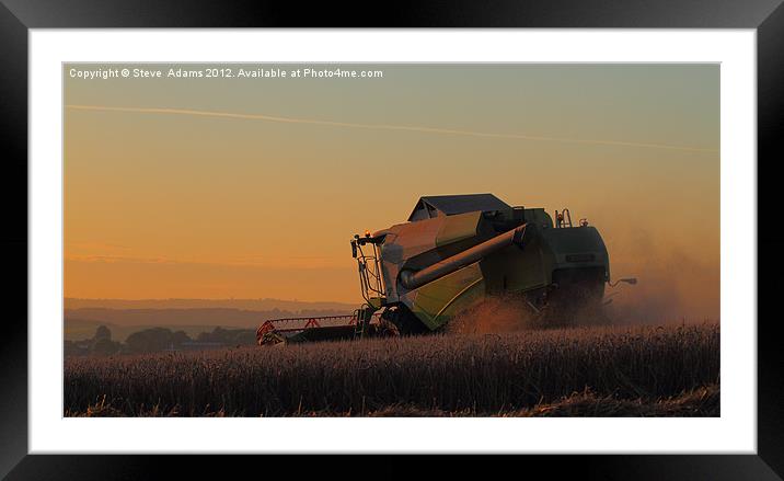 Claas Tucano 440 Framed Mounted Print by Steve Adams