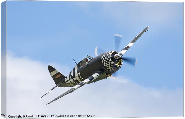 SNAFU P47D Thunderbolt Canvas Print by Oxon Images