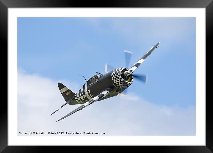 SNAFU P47D Thunderbolt Framed Mounted Print by Oxon Images