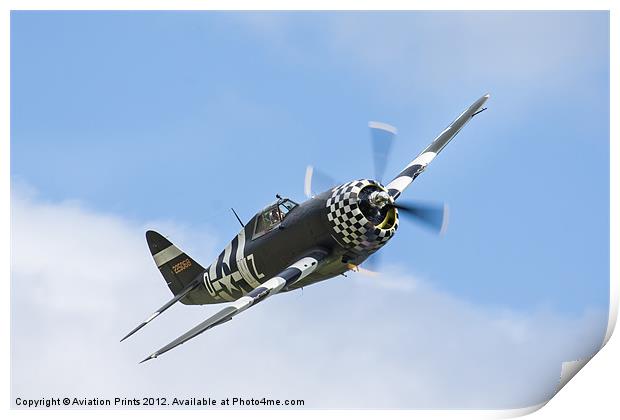 SNAFU P47D Thunderbolt Print by Oxon Images