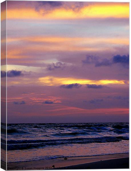 Colorful End Of The Day Canvas Print by Susan Medeiros