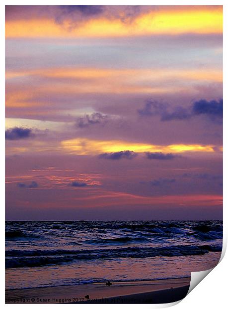 Colorful End Of The Day Print by Susan Medeiros