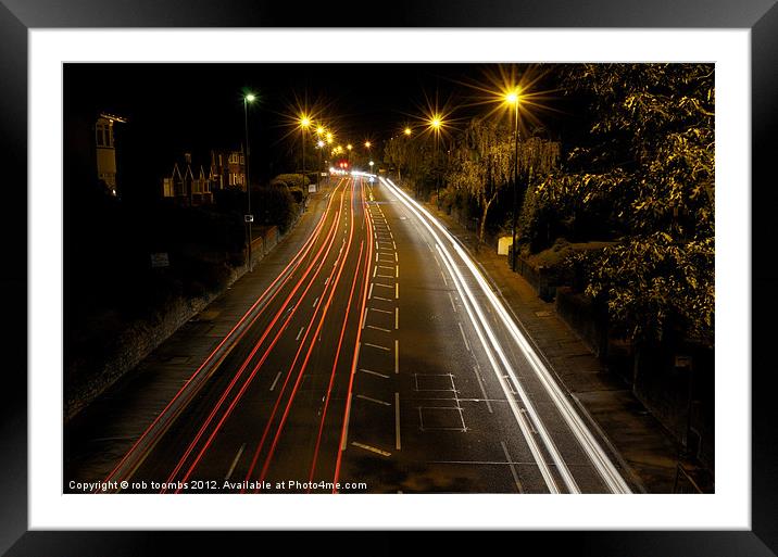 MAIDSTONE LIGHTS Framed Mounted Print by Rob Toombs