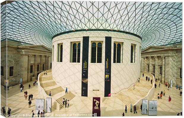 British Museum London UK Canvas Print by Elaine Whitby
