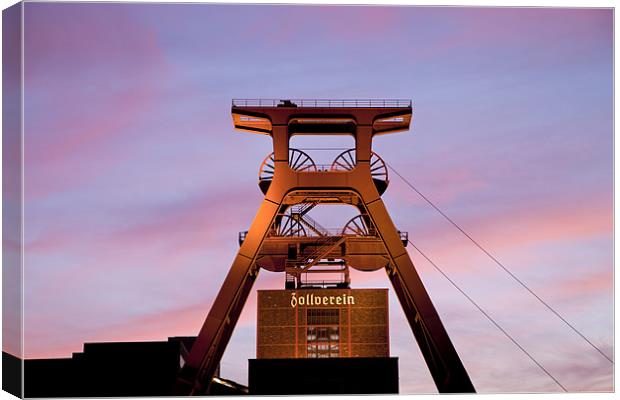 Coalmine Zeche Zollverein Canvas Print by peter schickert